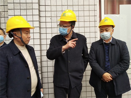 瀘州市政府黨組成員、副市長(zhǎng)葛洪亮一行蒞臨公司督導(dǎo)大氣污染防治工作