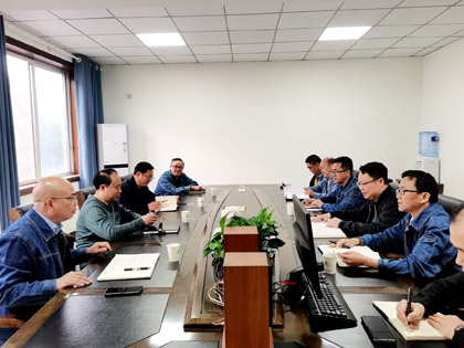 瀘天化股份公司黨委書記、董事長廖廷君一行到物資供應(yīng)公司調(diào)研