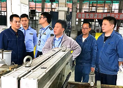 江陽(yáng)區(qū)應(yīng)急管理局到天浩公司開(kāi)展安全生產(chǎn)檢查