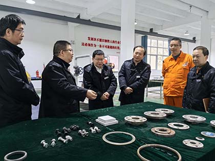 瀘天化股份公司紀(jì)委書記陳偉率隊到弘旭公司調(diào)研指導(dǎo)工作